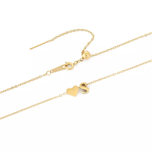 Dainty collana girocollo in acciaio inossidabile <span class=keywords><strong>con</strong></span> <span class=keywords><strong>cuore</strong></span> in oro 26 alfabeto lettera nome girocollo collana iniziale <span class=keywords><strong>con</strong></span> <span class=keywords><strong>cuore</strong></span> - Product Image 6