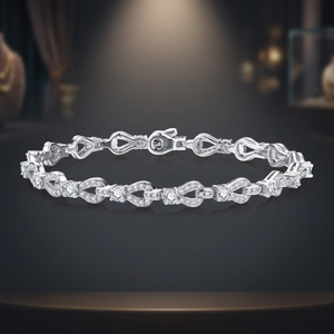 Pulsera de Diamantes Cultivados en Laboratorio para Mujer, Brazalete con Piedras Mixtas, Certificado IGI, Joyería Clásica, Regalo - Product Image 3