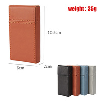 Erliao Nouvelle Boîte à Cigarettes Portable en Cuir, Étui à Tabac de Luxe en Gros, Boîtes à Cigarettes Vides, Étui à Tabac Personnalisable avec Logo