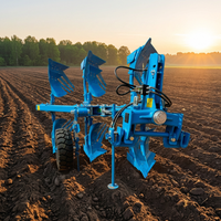 Charrue réversible hydraulique à 3 socs LEROX Pioneer Series 3 avec engrenages et roulements pour tracteur agricole