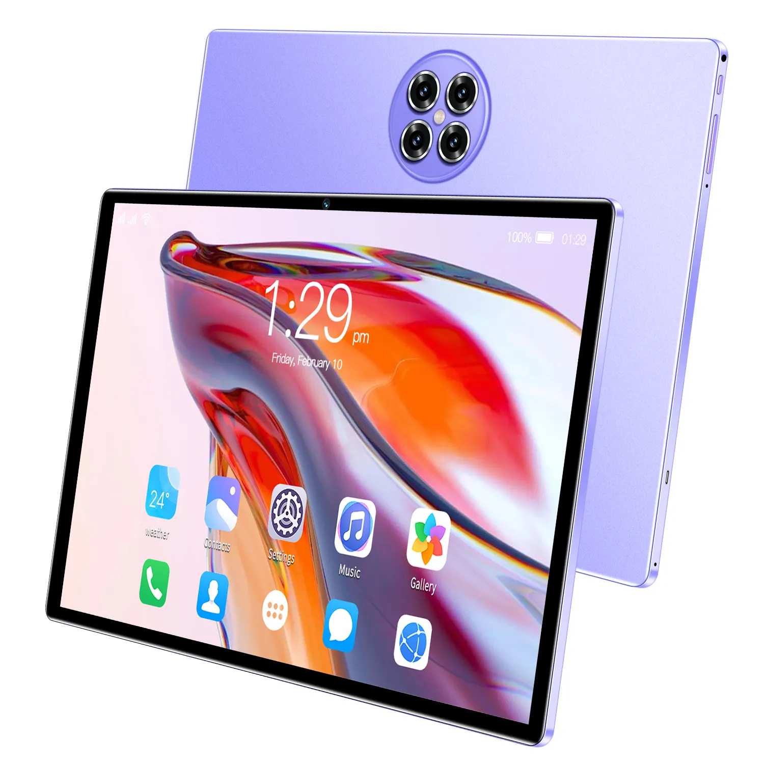 2024 yeni OEM 10 inç gerçek 6G + 128G dört çekirdekli çift Sim Tablet Pc Android 4G Tablet/ucuz 10.1 inç Tablet Android