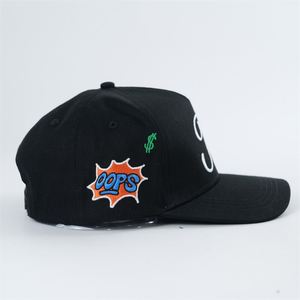 Casquette 5 panneaux personnalisée de haute qualité avec cadre structuré et logos brodés – Vente en gros - Product Image 4
