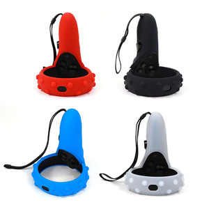 Empuñaduras de silicona para controladores de realidad virtual Oculus/<span class=keywords><strong>Rift</strong></span> <span class=keywords><strong>S</strong></span>, anillos de agarre, cubiertas protectoras antideslizantes, modelo Xzr-21 - Product Image 5