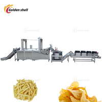 Machine industrielle à frites Ligne de production de pommes de terre frites Machine de fabrication de chips de pommes de terre Ligne de production Petite