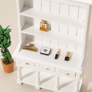 1:12 modelo de bolsillo de madera casa de muñecas miniaturas DIY gabinete de almacenamiento muebles adornos para manualidades muebles para el hogar grandes regalos - Product Image 5