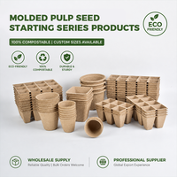 Pots en pulpe de papier écologiques, conteneurs pour semis biodégradables pour le jardinage à domicile et l'utilisation commerciale