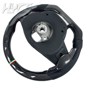 Volante Personalizado de Fibra de Carbono y Cuero para Mejorar el Interior del Automóvil, Compatible con <span class=keywords><strong>Jaguar</strong></span> XE XF XJ XJL Fp F-pace - Product Image 6