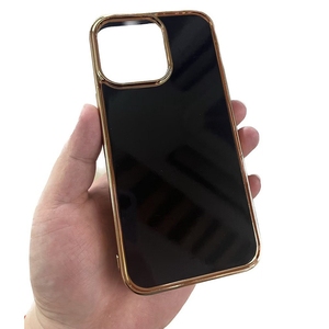 Custodia di lusso placcato in <span class=keywords><strong>oro</strong></span> placcato TPU posteriore scanalato per <span class=keywords><strong>iphone</strong></span> 15 14 13 12 <span class=keywords><strong>11</strong></span> X XR 6 7 8 in <span class=keywords><strong>oro</strong></span> bianco <span class=keywords><strong>Cover</strong></span> per telefono - Product Image 1