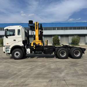 Camión JAC de 3 ejes con grúa articulada de 12 toneladas, tractor y solución de elevación - Product Image 4