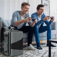 Sac à dos de transport compatible avec PS5/PS5 Pro, étui de voyage protecteur compatible avec la console Playstation 5, les manettes et les disques.