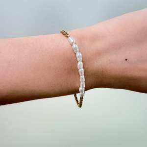 Muxcor, pulseras personalizadas con cuentas de perlas para mujer, pulsera de cadena de oro, temperamento de acero de titanio a la moda, joyería femenina - Product Image 2