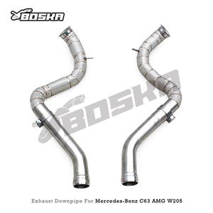Boska Custom High Performance 1.5mm Thick Stainless Steel Exhaust Downpipe Mercedes-Benz C63/C63S AMG W205 4.0T 2015-2020 - Product Image 2