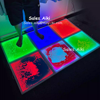 Jouet éducatif pour enfants SDS, tapis de jeu en gel UV 3D, tuiles de lave, jouet sensoriel pour salle sensorielle, tuile de sol sensorielle liquide UV brillante