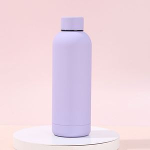 American Style Custom Logo Rubber Painting Vacuum <b>Thermos</b> <b>Bottle</b> Small Mouth Sports Water <b>Bottle</b> With Strap - Product Image 5