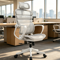 Chaise de bureau ergonomique en maille de designer, vente en gros, dossier haut moderne et artistique, qualité supérieure, OEM ODM, pour la maison, le bureau et l'école