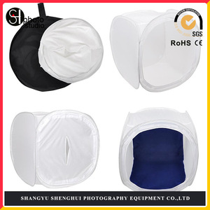 Round Photography Softbox Studio Tent 40cm For Product Chroma Key Lighting With Backdrop Included - Product Image 5