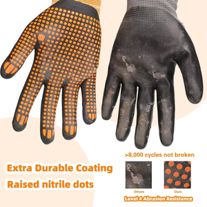 Gants de travail XINGYU Gants de sécurité en mousse de nitrile enduite de micro-mousse résistante à l'écran tactile en nylon à prise micro-point - Product Image 3