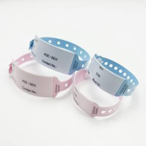 2024 monouso paziente ospedale medico scritto sulla madre e bambino braccialetti con numero di serie - Product Image 4