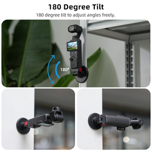 ฐานยึดแม่เหล็กแบบปลดเร็วปรับได้สำหรับ DJI <span class=keywords><strong>Osmo</strong></span> <span class=keywords><strong>Pocket</strong></span> 4/3 ตัวแปลงขายึดสำหรับใช้งานกลางแจ้งสำหรับ Vlog/ปั่นจักรยาน/ในรถยนต์ - Product Image 4