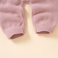 MIMIXIONG – barboteuse d'hiver à manches longues pour nouveau-né garçon et fille, combinaison + chapeau, boutons latéraux