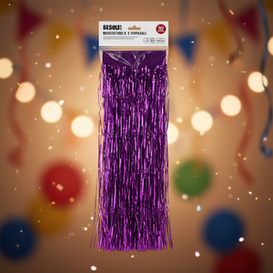 Tende in Plastica Viola per Feste, Decorazioni Rettangolari da Parete per Compleanni - Product Image 2