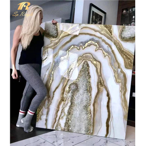 <span class=keywords><strong>Piastrelle</strong></span> di lusso per <span class=keywords><strong>bagno</strong></span> italiano che producono pannelli decorativi in porcellana di alta qualità in gres porcellanato dorato onice per soggiorno - Product Image 1