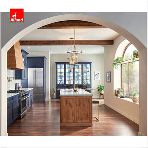 Mobile da <span class=keywords><strong>Cucina</strong></span> Americano Incassato con Cornice, Due Tonalità di Blu, con Isola Stile Shaker - Product Image 4