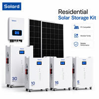 Système de stockage d'énergie domestique Solard 48V 100Ah, performances fiables, cycle profond, empilable, 15 unités en connexion parallèle, 5kWh, lithium-ion
