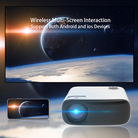 Nouveau produit 2026 Transjee A70 Projecteur LCD 1080p pour grands espaces avec Android 9 et lampe LED pour les entreprises et l'éducation