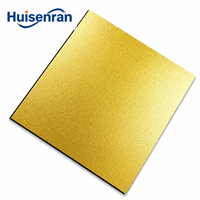 Tôle d'acier inoxydable PVD couleur HSR SS 304 420 2B Finition Bronze Or brossé Couleur champagne