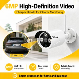 Système de surveillance Wistino 4CH <span class=keywords><strong>8CH</strong></span> 6MP H265 Plus <span class=keywords><strong>NVR</strong></span>, détection intelligente par IA, vision nocturne couleur, audio, système de vidéosurveillance extérieur - Product Image 2