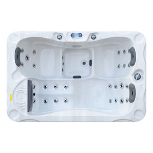 Moderno Jacuzzi Exterior Independiente para 3 Personas, Blanco, con Hidromasaje, Diseño Europeo, en Fibra de Vidrio ABS + Masaje Combinado, para Hoteles - Product Image 1