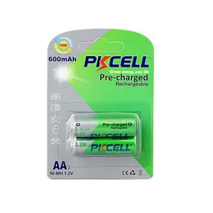 High Quality PKCELL 1.2v Ni-cd Ni-mh Battery Aa 2600mAh Rechargeable Batteries Deep Cycle Type