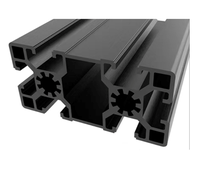 Profilé en aluminium noir industriel de haute qualité à fente en T 4590, modèle 2026, pour cadre de ligne de process et ligne d'assemblage