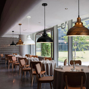 Lustre <span class=keywords><strong>vintage</strong></span> de style industriel Zhongshan, source de lumière LED, en fer et aluminium, finition noir/noir doré/bronze, pour salle à manger - Product Image 3