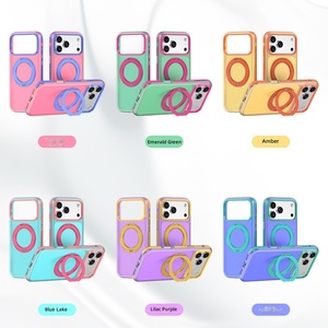 เคสกันกระแทกแบบฉีดขึ้นรูป สำหรับ iPhone 18 Pro Max รุ่น DIY ลายสัตว์ 3 มิติ ดีไซน์พิเศษ พร้อมขาตั้งแม่เหล็กหมุนได้ 360 องศา AI - Product Image 2