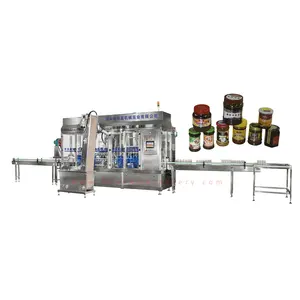 Machine de remplissage et de capsulage de bouteilles en plastique entièrement automatique pour les produits de sauce et de confiture