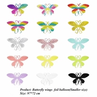 Ballons en aluminium gonflables en forme de papillon/aileron d'ange, accessoires de fête pour Noël, Nouvel An, Halloween, anniversaire, fête des Mères