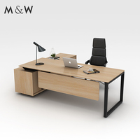 M & W Directeur de bureau en vente directe d'usine Table en bois moderne Mobilier Directeur Bureau de direction