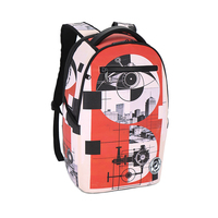 Mochila Urbana con Estampado Geométrico, Mochila Diaria Urbana, Correa Ajustable para Adolescentes, Viajes Escolares