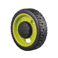 Roues en plastique 15cm, roue de tondeuse à roulement à billes de diamètre de 6 pouces pour boîte à outils, caisse de chariot, roues de tondeuse à gazon