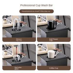 Lavavasos Portátil de Acero Inoxidable para Encimera, con Caja de Drenaje de Alta Presión, Ahorro de Agua, Ecológico, para Uso Doméstico, en Bares y Comercial - Product Image 4