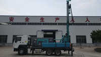 Foreuse à eau montée sur camion en Chine hydraulique plate-forme de forage de puits d'eau de profondeur 200m 300m