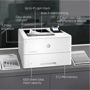 Para <span class=keywords><strong>HP</strong></span> <span class=keywords><strong>M507dn</strong></span> A4 de alta velocidad 43 páginas/minuto láser en blanco y negro función única impresión automática de doble cara red cableada - Product Image 2