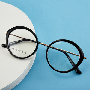 Montura de gafas redonda Tr90 87188, montura completa, gafas de ordenador con filtro de luz azul, gafas unisex para hombre y mujer - Product Image 1