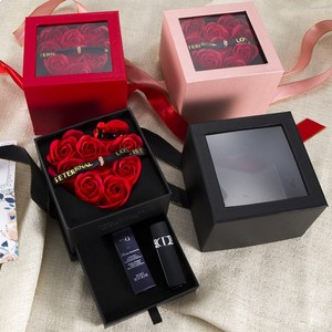 Forever Soap <b>Roses</b> Flower <b>Box</b> Gift Unique Love Shape Gift Eternal <b>Rose</b> Flower Heart Preserved <b>Roses</b> Flower Jewelry <b>Box</b> - Product Image 6