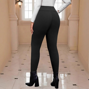 <span class=keywords><strong>Pantaloni</strong></span> da donna personalizzati a gamba larga, lunghezza alla caviglia, <span class=keywords><strong>con</strong></span> cerniera, cuciture rinforzate, <span class=keywords><strong>vita</strong></span> alta elasticizzata, <span class=keywords><strong>eleganti</strong></span> per la primavera - Product Image 5