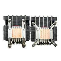Module refroidisseur de CPU en aluminium argenté de haute qualité personnalisé dissipateur de chaleur en alliage de radiateur à grand tube pour application de processeur