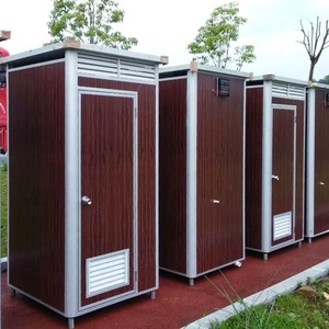 Toilettes portables <span class=keywords><strong>avec</strong></span> <span class=keywords><strong>réservoir</strong></span>, structure en acier, panneaux en acier coloré, toilettes mobiles, extérieur, hors réseau, pour chantier, zone isolée - Product Image 5