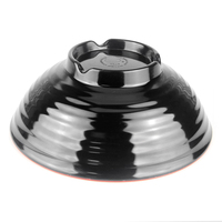 Vaisselle de restaurant incassable, bol à nouilles en mélamine bicolore de 7,5 pouces, 32-37 oz